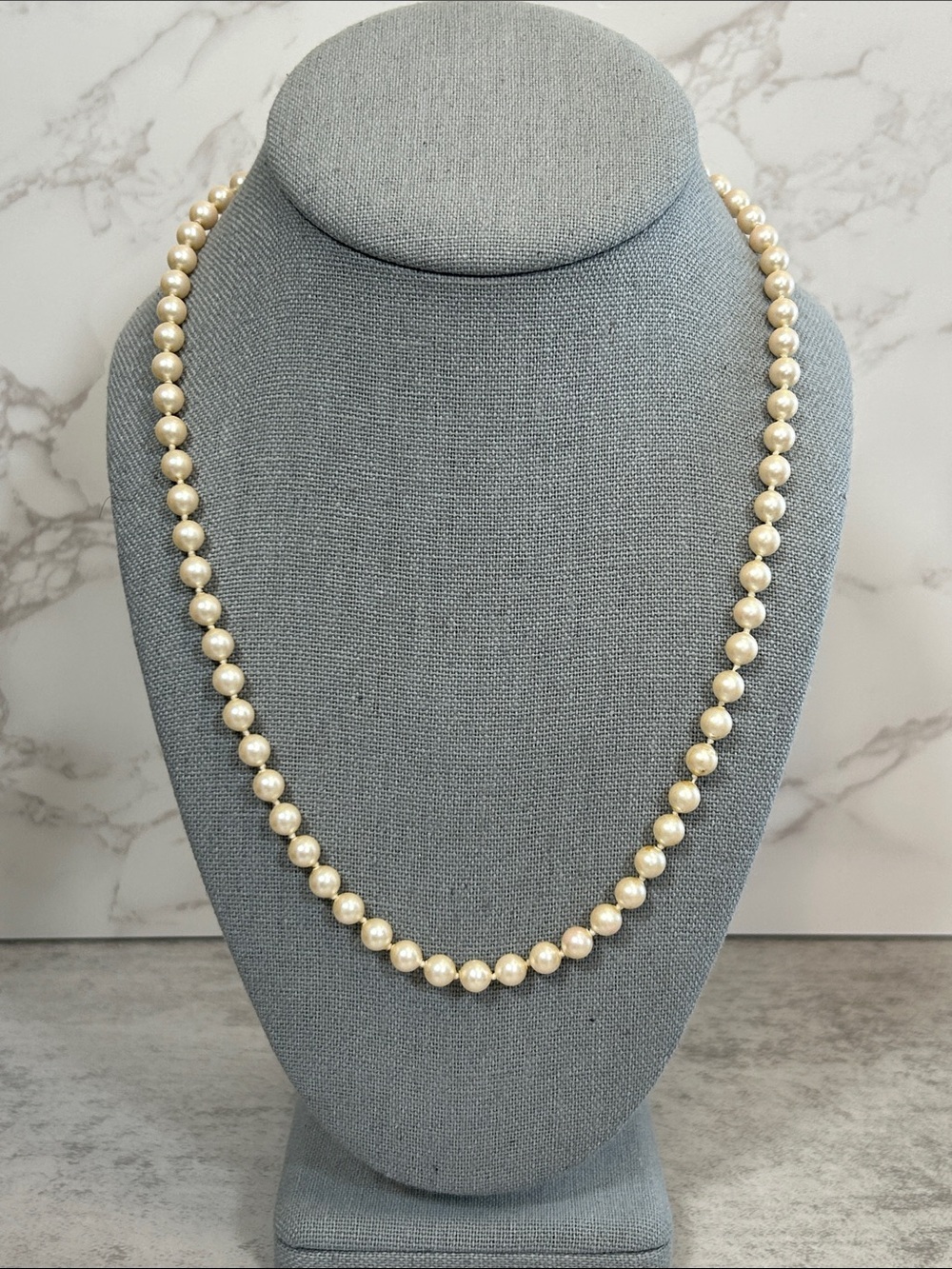 Vintage Monet Cream Pearl Strand Necklace